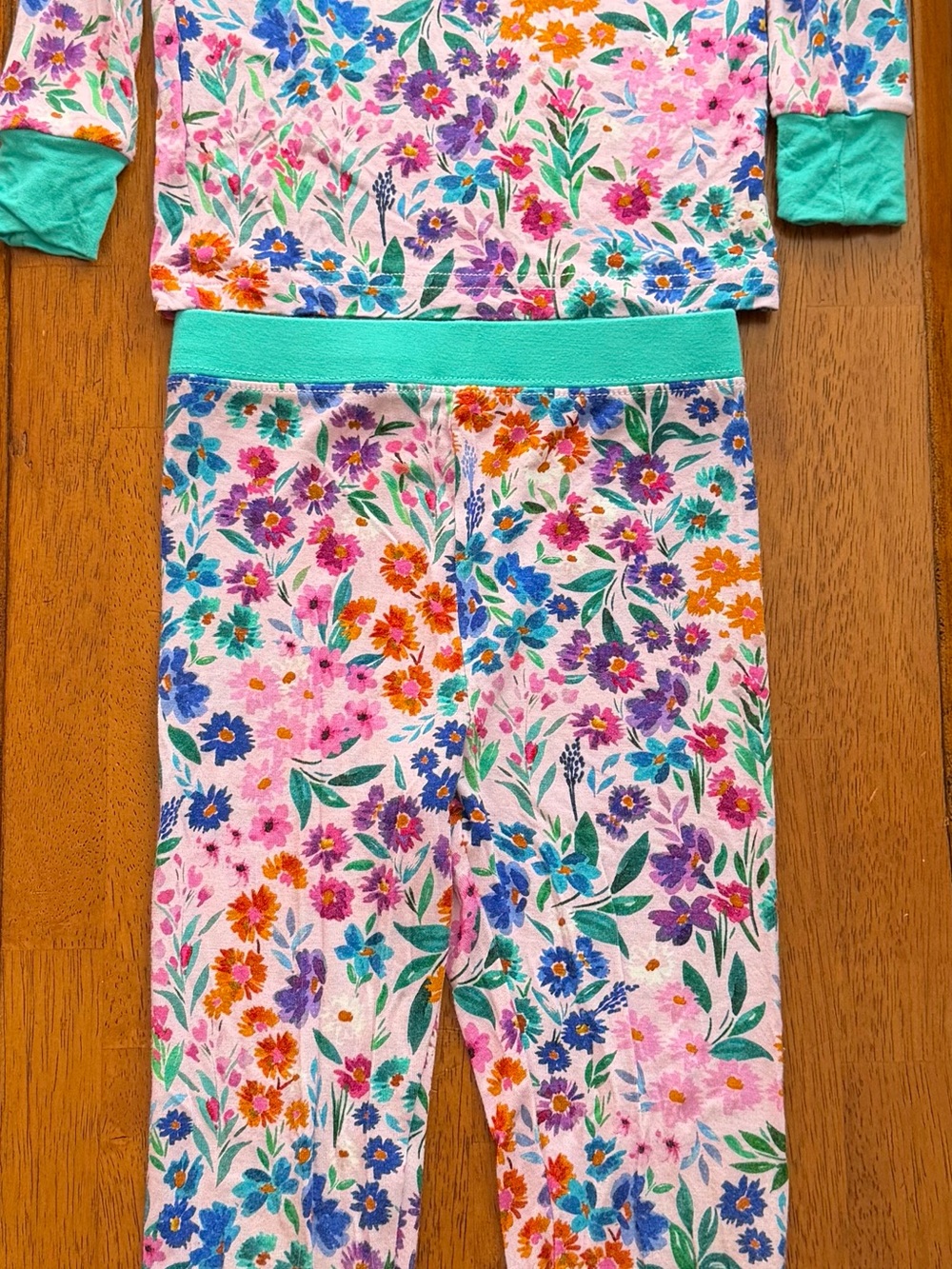 Little Sleepies 3T floral long sleeve/pants pajama set